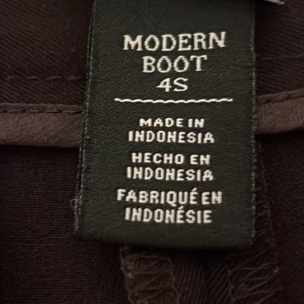 W.H.B.M Black “Legacy” Modern Boot Dress Pants Sz. 4 Short/ 30” Inseam - Picture 7 of 13